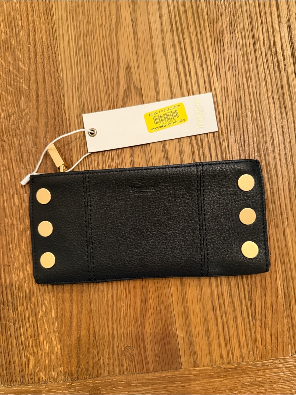 Hammitt 110 North Wallet Black Leather